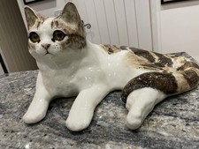 Winstanley Size 7 Large Tabby Cat Signed 13 Inch In Vgc