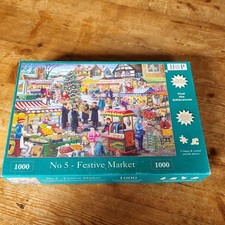 HOP House Of Puzzles No.5 Festive Market 1000 Piece Jigsaw Puzzle