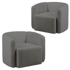 Upholstered Swivel Barrel