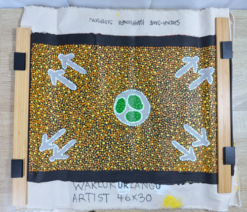 Aboriginal dot painting - aboriginal, hand