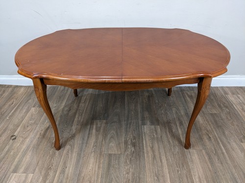 Dining table walnut scalloped - dining,