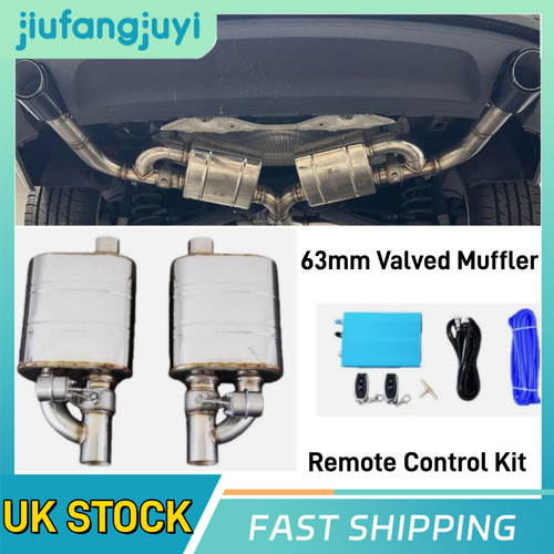 304ss 63mm valved muffler - 63mm,