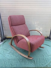 Fabric Rocking Chair With