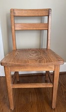 Vintage Child Solid Oak School