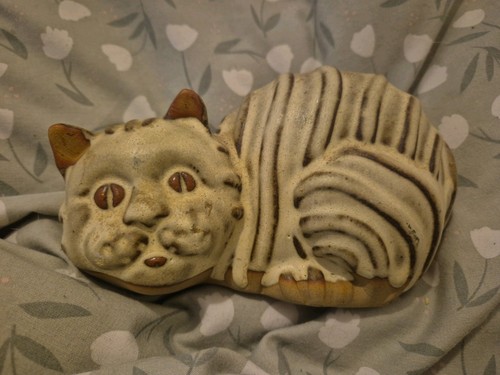 Tremar cornish stoneware cat - stoneware,