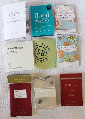 Perfume trial sizes - x, ~