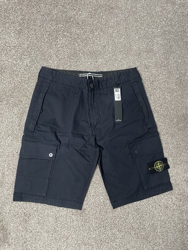 W32 navy stone island cargo - island,