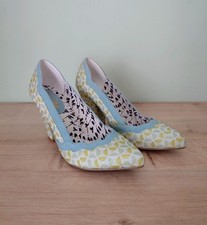 Ruby Shoo Savannah Shoes UK 5 Pistachio Green Court Pointed Toe Ladies Heel Shoe