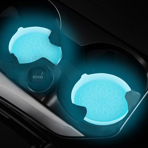 Blue luminous car interior - blue,