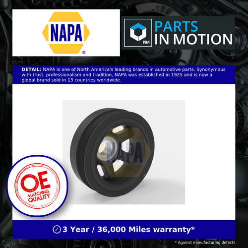 Crankshaft pulley fits - crankshaft, (tvd)