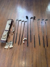 Vintage Hickory Golf Clubs &