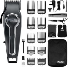 Hair Clipper Wahl Elite Pro Cordless Kit 20606-0410 Premium Cutting Combs