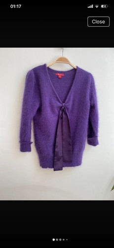 Monsoon purple angora - purple, bow
