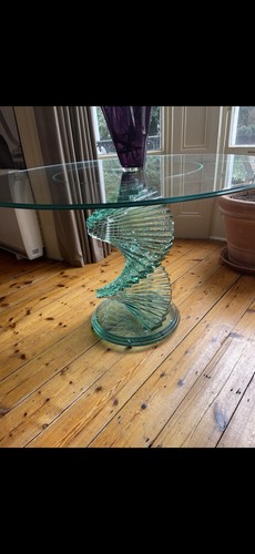 Spiral glass table - spiral,