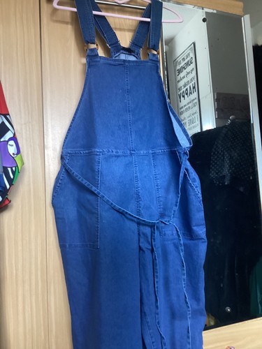 Tox blue denim dungarees - tox,