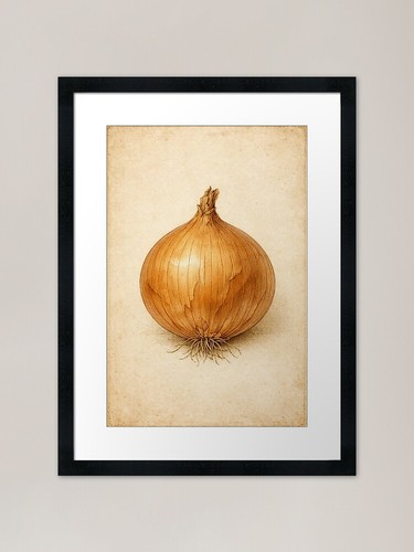 Vintage onion botanical print - onion,