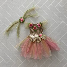 Fairy Dust Pink and Gold Tulle Fairly Halloween Costume Girl’s Size 4 