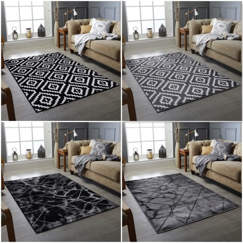 Black grey trellis area - black,