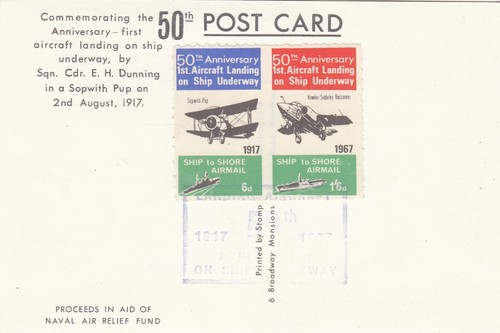 1967 hms furious postcard - hms,