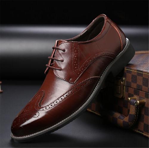 Mens leather brogues smart - mens,