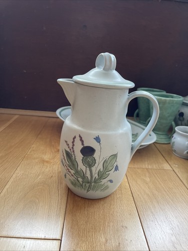 Buchan thistle serving - thistle, coffee