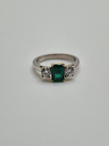 Emerald and diamond - diamond, three