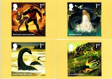 ROYAL MAIL STAMP CARD SERIES PHQ 544 MYTHS & LEGENDS 2025 POST OFFICE UK 8 CARD
