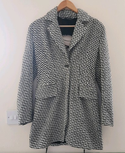 Zara houndstooth open back - zara, open-back