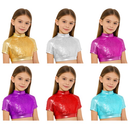 Girls dance tops back - back, zipper