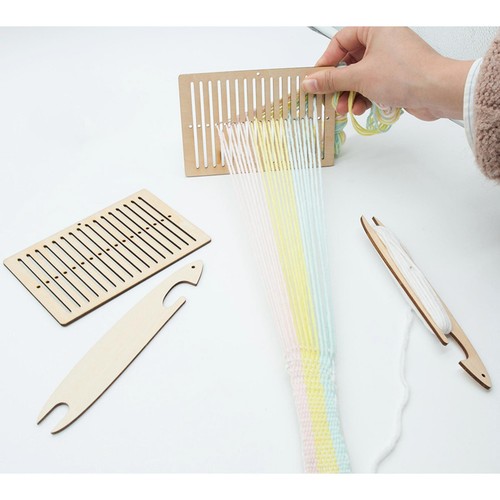 Durable wood weaving - loom, kit
