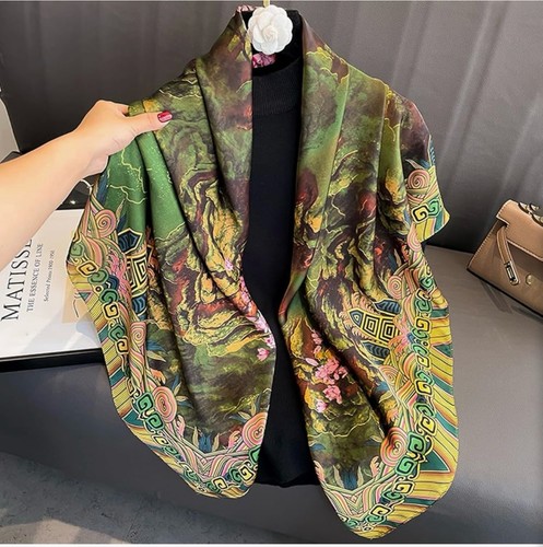 Large imitation silk scarf - imitation, scarf(110