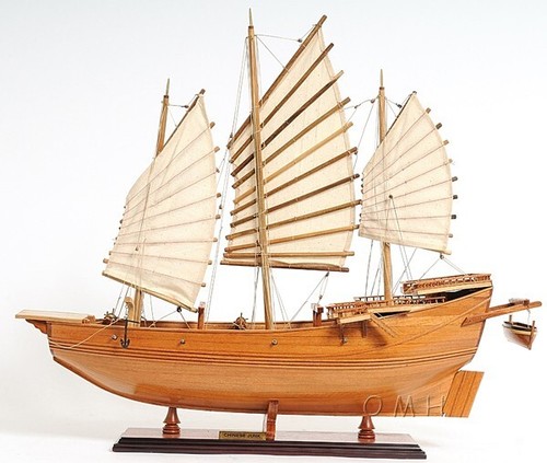 Chinese junk wooden - ship, model
