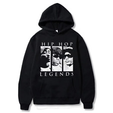 Hip Hop Legends Hoodie 2Pac Biggie Easy E,90s HipHop Fans,Unisex,Asian Sizes