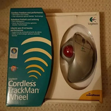 Logitech Cordless Trackman Wheel Trackball Mouse Mice RF Good as Microsoft Dell