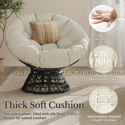 Yaheetech rattan papasan moon - papasan,
