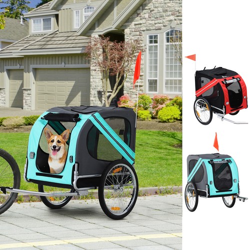 Pet bicycle trailer dog cat - dog,