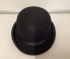 Christys London Bowler Hat Black Size 7 (PNH)