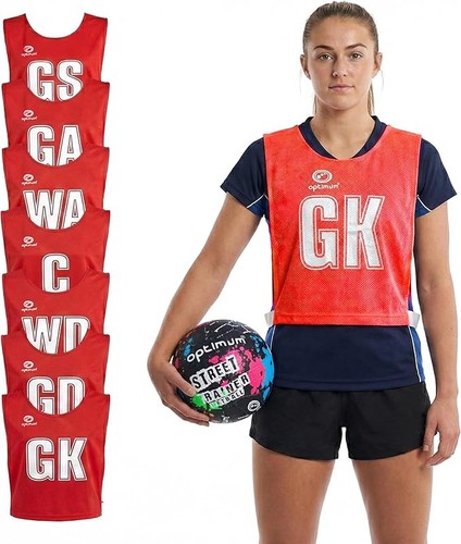Netball bibs team mesh tops - netball,