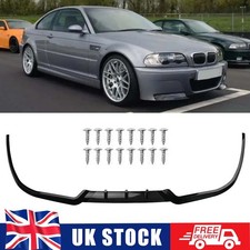 For BMW E46 M3 Cupra R Lip 3 PCS Front Bumper Splitter Spoiler Lip + Screws UK F