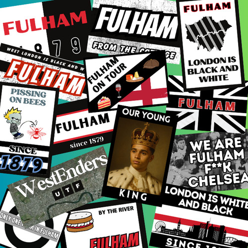 Fulham stickers - 50, x