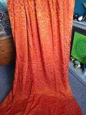Vintage 60s pair orange cotton