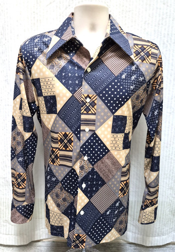 Nos vintage 70s patchwork - nos,
