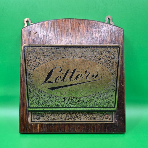 Vintage wood and brass letter - vintage,