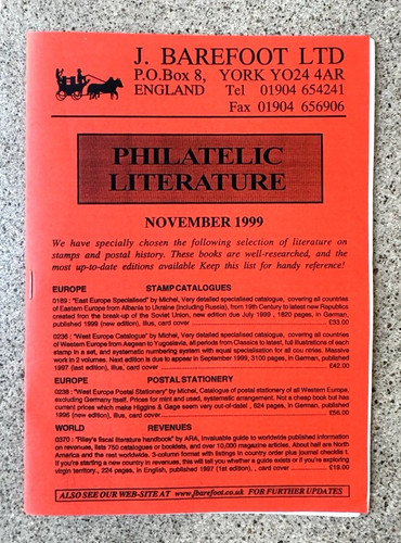 Barefoot philatelic literature - philatelic,
