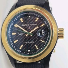 Chase-Durer Starburst Swiss Automatic Men's Watch 46mm Black