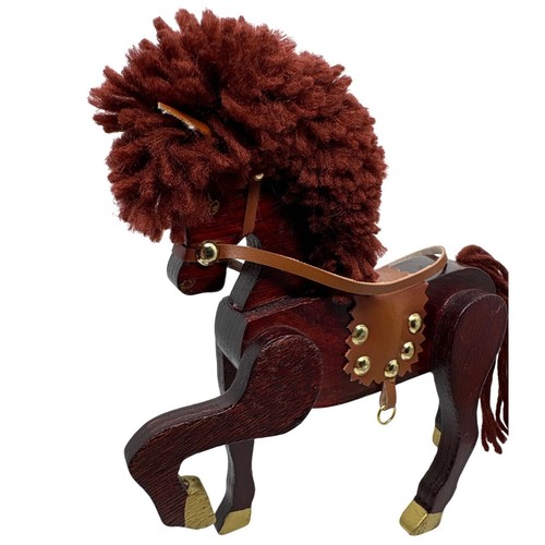 Wooden horse figurine - horse,