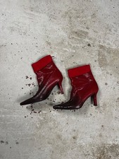 Stuart Weitzman Snakeskin Gradient Red Apollo Botties High 38 EU