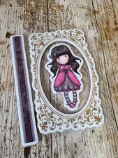 Docrafts Gorjuss Santoro Rubber Stamp Set of three stamps Crafting Floral