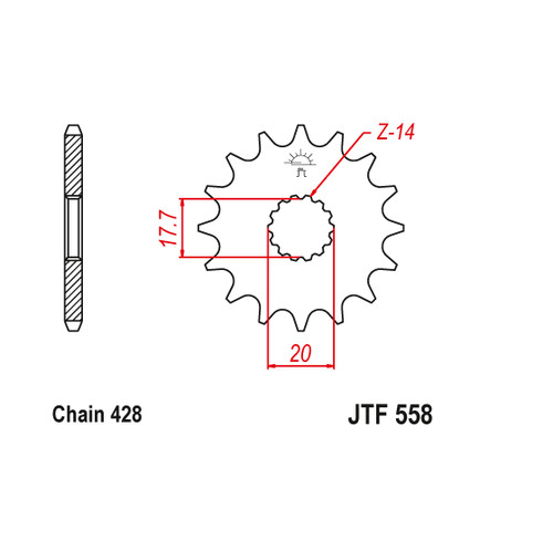 Sprocket transmission - jt,