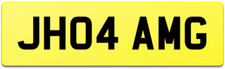 JH MERCEDES BENZ NUMBER PLATE